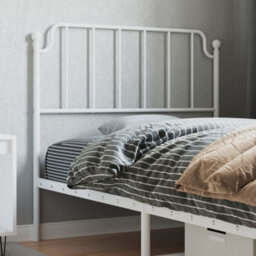 Berkfield Metal Headboard White 100 Cm - thumbnail 1