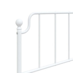 Berkfield Metal Headboard White 100 Cm - thumbnail 5