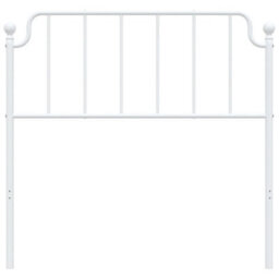 Berkfield Metal Headboard White 100 Cm - thumbnail 3