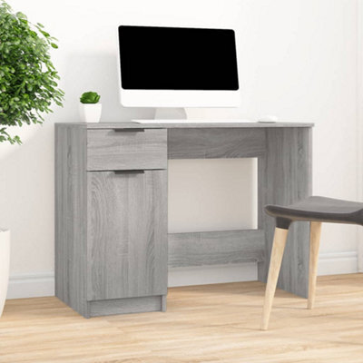 Vidaxl Desk Grey Sonoma 100X50X75 Cm Engineered Wood Desks - image 1