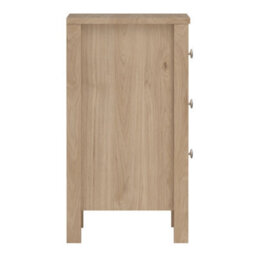 Furniture To Go Madrid Bedside Table 3 Drawers In Jackson Hickory Oak - thumbnail 4