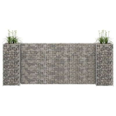Berkfield H-Shaped Gabion Planter Steel Wire 260X40X100 Cm - image 1