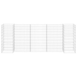Berkfield H-Shaped Gabion Planter Steel Wire 260X40X100 Cm - thumbnail 3