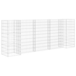 Berkfield H-Shaped Gabion Planter Steel Wire 260X40X100 Cm - thumbnail 2