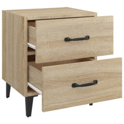 Berkfield Bedside Cabinet Sonoma Oak 40X35X47.5 Cm - thumbnail 5