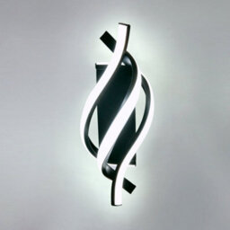 Pheashine Wall Lights ,modern Black Led Wall Light, 22W,white 6500K Aluminum And Acrylic For Bedroom Living Room Hallway - thumbnail 1