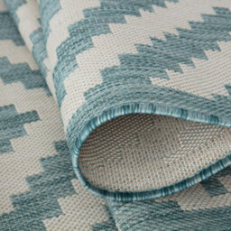 The Rugs Ecology Collection Outdoor Rugs In Aqua  100Aq - thumbnail 4