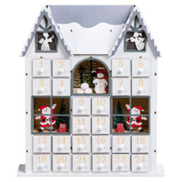 Beliani Christmas Decoration Led Femund Advent Calendar 40 Cm White - thumbnail 5
