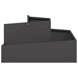 Berkfield Garden Planter Black 80 X 80 X 50 Cm Cold-Rolled Steel - thumbnail 5