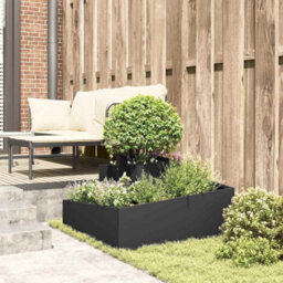 Berkfield Garden Planter Black 80 X 80 X 50 Cm Cold-Rolled Steel - thumbnail 4