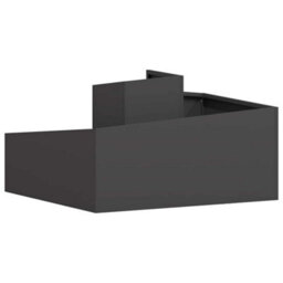 Berkfield Garden Planter Black 80 X 80 X 50 Cm Cold-Rolled Steel - thumbnail 7