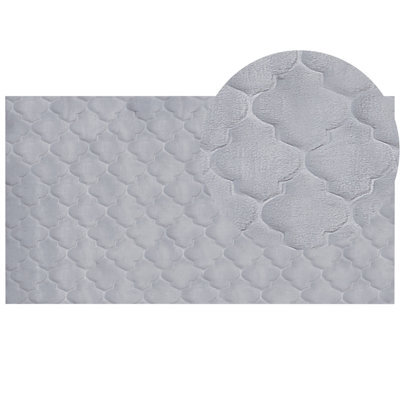 Beliani Faux Fur Rug Gharo Grey 80 X 150 Cm - image 1