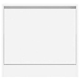 Berkfield Shoe Cabinet White 60X21X57 Cm Engineered Wood - thumbnail 5