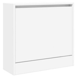 Berkfield Shoe Cabinet White 60X21X57 Cm Engineered Wood - thumbnail 4