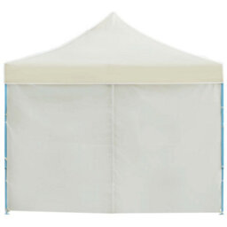 Berkfield Folding Pop-Up Party Tent With 8 Sidewalls 3X9 M Cream - thumbnail 4