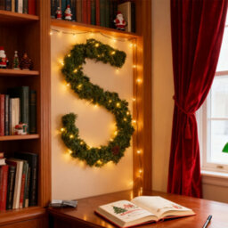 Living And Home 270Cm Led Light Base Christmas Wreath Decoration - thumbnail 2