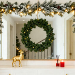 Living And Home 270Cm Led Light Base Christmas Wreath Decoration - thumbnail 3