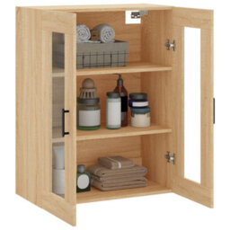 Berkfield Wall Mounted Cabinet Sonoma Oak 69.5X34X90 Cm - thumbnail 5