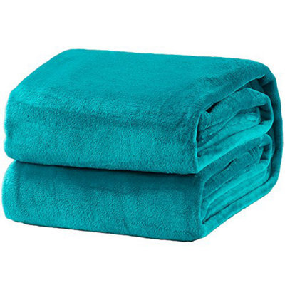 Bedsure Fleece Throw Blanket For Bed - Soft Cosy Fluffy Blankets Sofa, Warm Double Throws Audlts, Decor Gifts Women And Men,teal