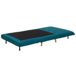 Wyld And Coco Nordicnest Small Sofa Bed - Sea Blue Fabric, 1-Seater Fold-Out Sleeper - thumbnail 5