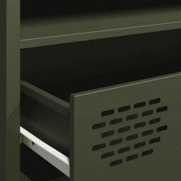 Berkfield Tv Cabinet Olive Green 202X39X43.5 Cm Cold-Rolled Steel - thumbnail 9