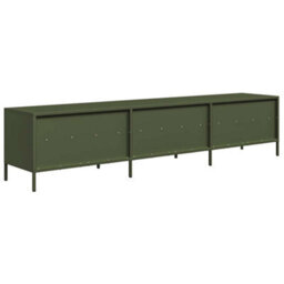 Berkfield Tv Cabinet Olive Green 202X39X43.5 Cm Cold-Rolled Steel - thumbnail 7