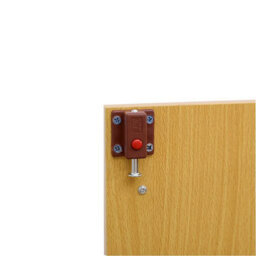 MMT Funiture Designs Beech Wooden Filing Cabinet With 1 Shelf - 2 Door Lockable Filing Cabinet - Short Wood Office Storage Cupboard Organiser - thumbnail 3