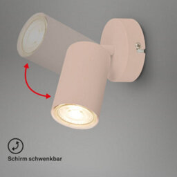Briloner Wall Spotlight Beige Gu10 Max 9W Adjustable Head Metal Wall Light Indoor - thumbnail 2