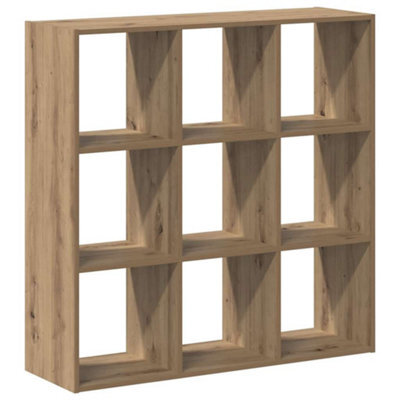 Berkfield Durable Bookcase Artisian Oak 102X32X102 Cm Engineered Wood