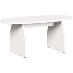 Berkfield Coffee Table White 80 X 40 X 35 Cm Solid Pine Wood - thumbnail 9