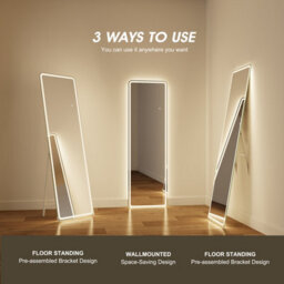 Fascinate Curved Full Length Illuminated Hollywood Mirror 160X50Cm - thumbnail 3