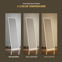 Fascinate Curved Full Length Illuminated Hollywood Mirror 160X50Cm - thumbnail 4