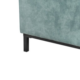 Beliani Traditional Ottoman Oslo Velvet Teal - thumbnail 5