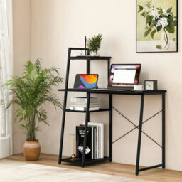 Black Computer Desk Laptop Pc Study Table Home Office Desk - thumbnail 5