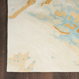 Prismatic Prs36 Sand Blue Wool Rug By Nourison-259Cm X 351Cm - thumbnail 4