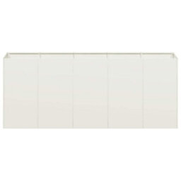 Berkfield Planter White 200X40X80 Cm Cold-Rolled Steel - thumbnail 4