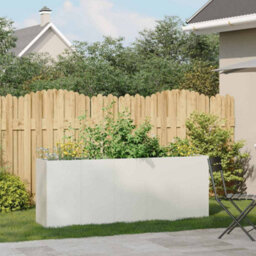 Berkfield Planter White 200X40X80 Cm Cold-Rolled Steel - thumbnail 3