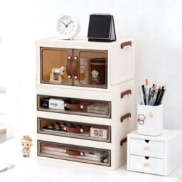 4 Tiers 42 Cm Large Storage Cabinet Table Side Frestanding Bedroom Bedside Storage Furniture - thumbnail 1