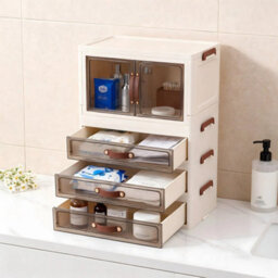 4 Tiers 42 Cm Large Storage Cabinet Table Side Frestanding Bedroom Bedside Storage Furniture - thumbnail 3