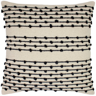 Furn. Mossa Looped Knot 100% Cotton Feather Filled Cushion - image 1