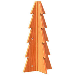 Berkfield Versatile Wooden Christmas Tree For Decoration Wax Brown 49 Cm Solid Wood Pine