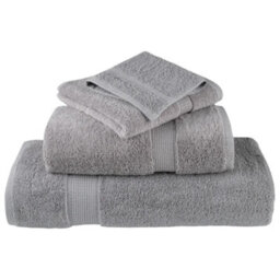 Berkfield Premium Towels Solund 10Pcs Grey 100X200Cm 600Gsm - thumbnail 4