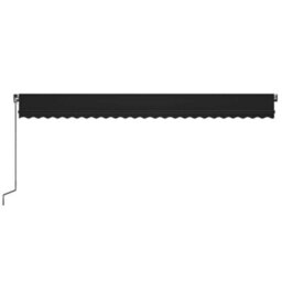 Berkfield Manual Retractable Awning With Led 600X350 Cm Anthracite - thumbnail 4