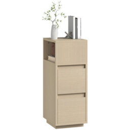 Homcom Slim Bedside Table, Bedside Cabinet With Open Shelf And 2 Drawers - thumbnail 2