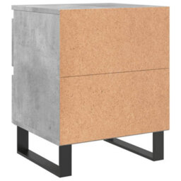 Berkfield Elegant Bedside Cabinet Concrete Grey 40X35X50 Cm Engineered Wood - thumbnail 8