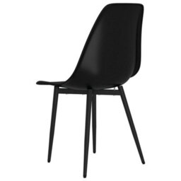 Walplus Set Of 6 Stylish Black Dining Chairs Made Of Pp - thumbnail 6