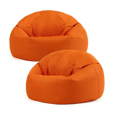 icon Adult Classic Beanbag Outdoor Waterproof Bean Bags Ready Filled - Burnt Orange, 2 Pack - image 1