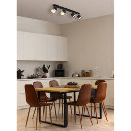 Luminosa Lighting Luminosa Lucero Ceiling Spotlight Bar Matt Black 4X Gx53 3000K - thumbnail 5