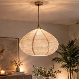 CGC Interiors Cgc Selma Linen Large Bell Shape Easy Fit Hand Made Lampshade - thumbnail 2
