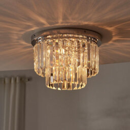 Furniturebox Uk Isabella Cut Glass Crystal Drop Ceiling Light - thumbnail 2